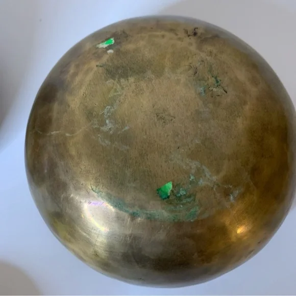 Set of Three Brass singing Bowls - Picture 9 of 12